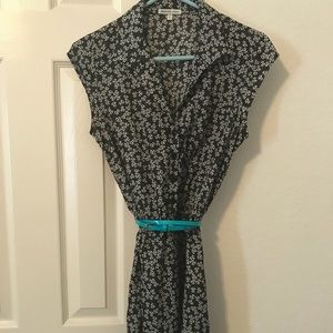 Black and White Floral Dress